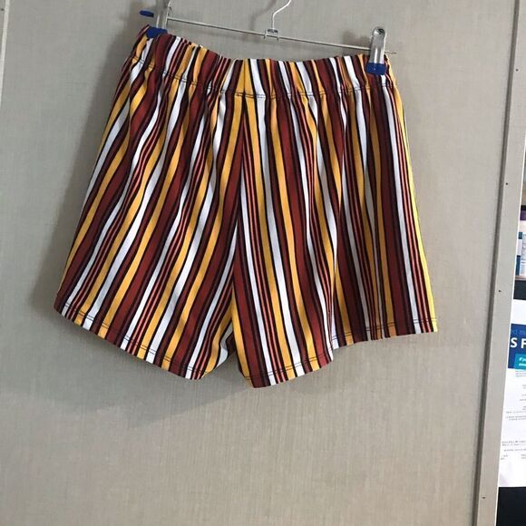 NWOT Bobby Brooks size medium striped shorts tires in front - Picture 3 of 13